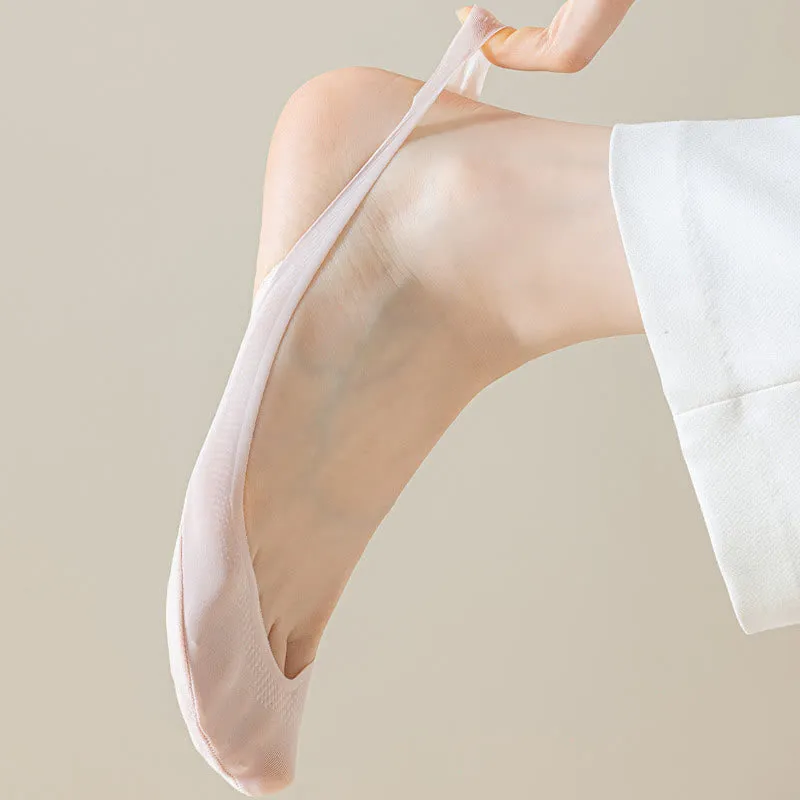Plus Size Summer Padded Half No Show Socks(6 Pairs)