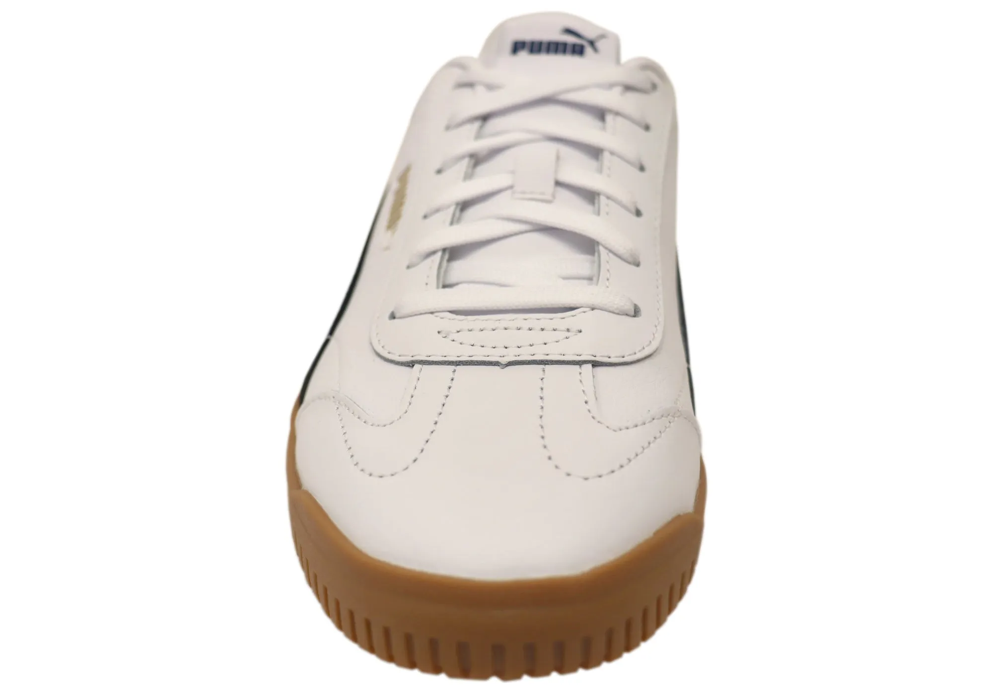 Puma Mens Club 5v5 Comfortable Leather Lace Up Sneakers