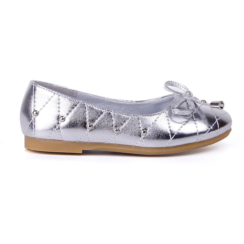 Slip-on Mary Jane Dress Ballerina Ballet Flat with Rivet for Girl
