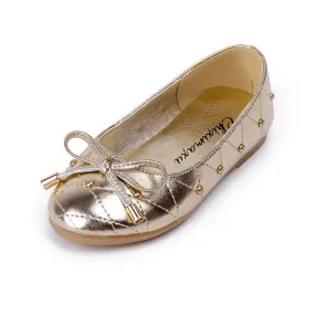 Slip-on Mary Jane Dress Ballerina Ballet Flat with Rivet for Girl