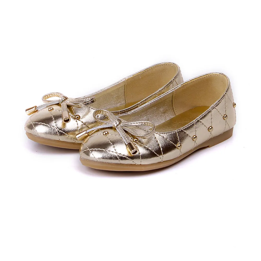 Slip-on Mary Jane Dress Ballerina Ballet Flat with Rivet for Girl