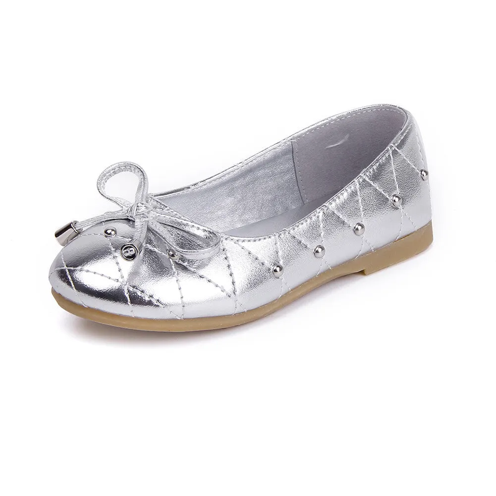 Slip-on Mary Jane Dress Ballerina Ballet Flat with Rivet for Girl