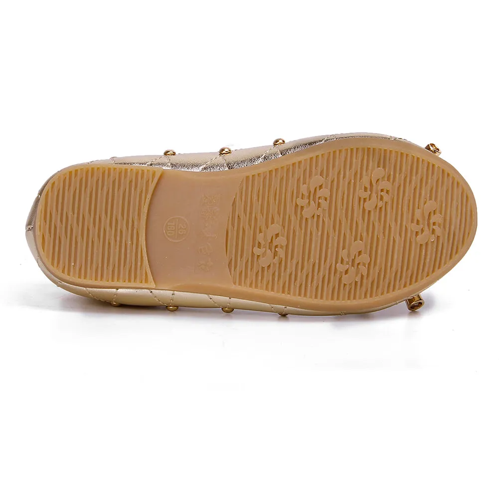 Slip-on Mary Jane Dress Ballerina Ballet Flat with Rivet for Girl