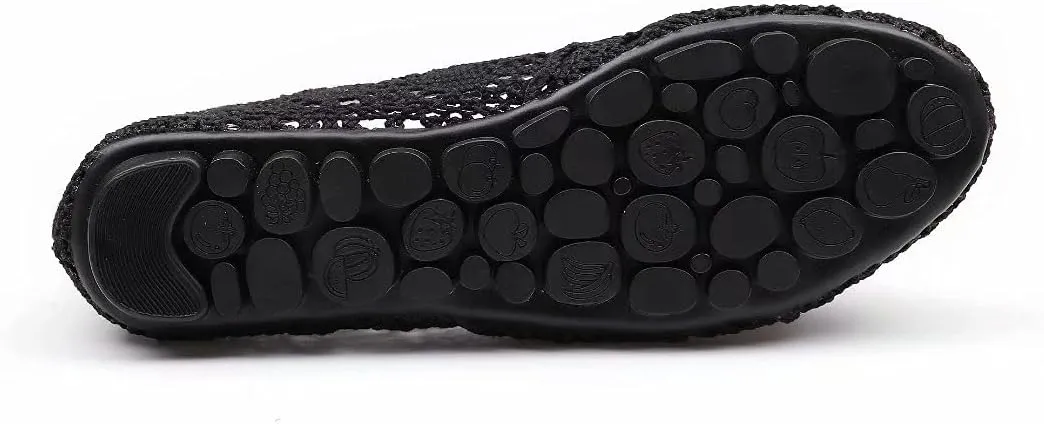 Stunner Women's Cut Out Breathable Lace Ballet Flats