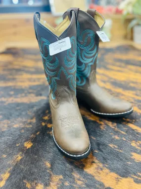 Teal Trail Blazers- Li'l Britches Boots