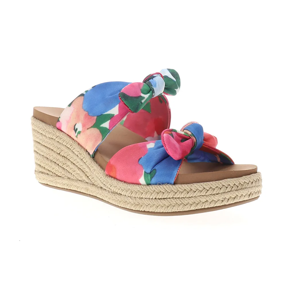 Tie The Knot Floral Wedge Sandals