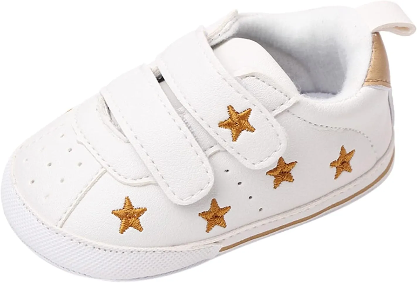 Toddler Boys Girls Flat Bottom Sports Shoes Lightweight Comfortable Double Strap Casual Sneakers for Indoor Outdoor
