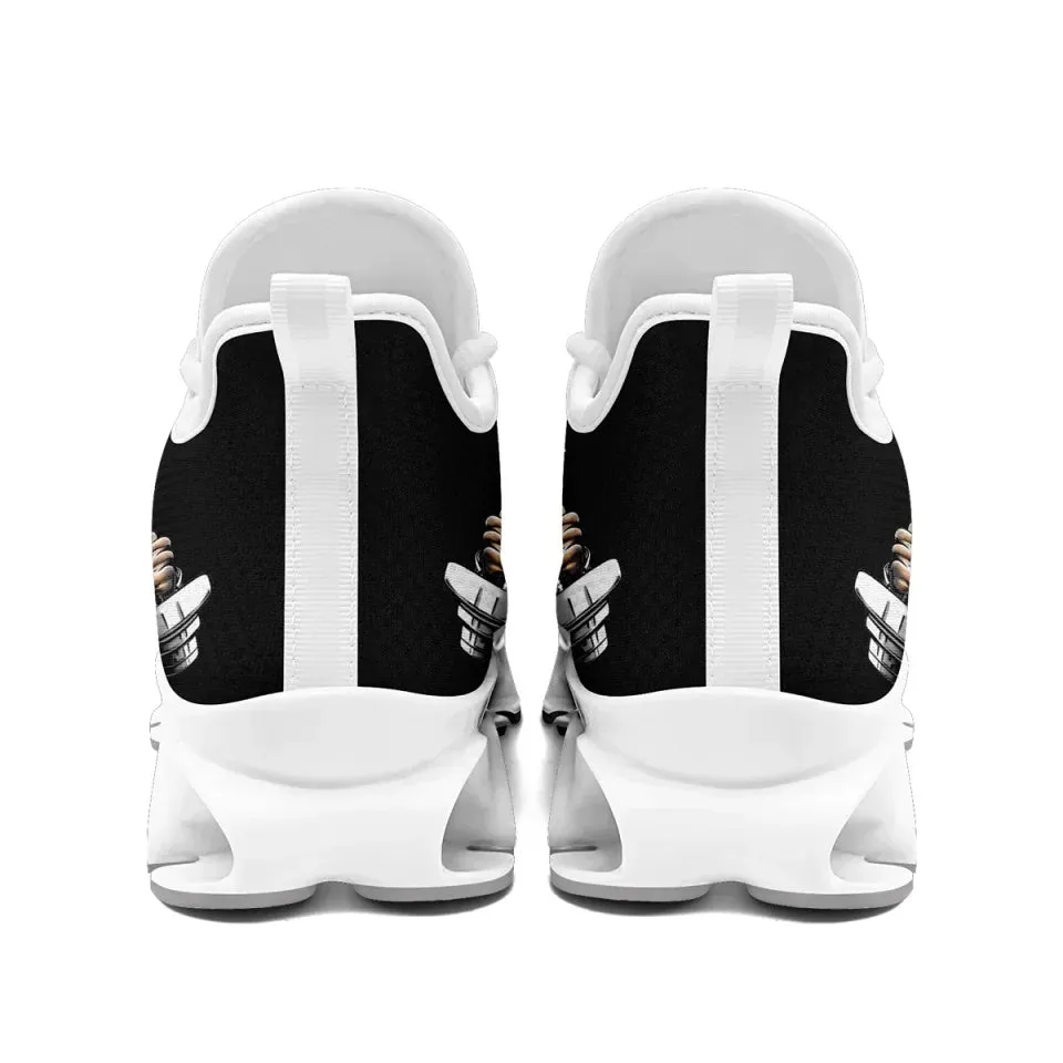 Unique Gift,Personalized Gothic Cloud Sneakers, Custom Skull Shoes, Breathable and Comfortable Shoes