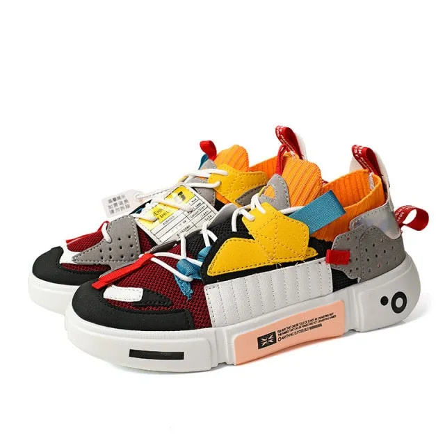 Unisex Fashion Colorful Mesh Sneakers