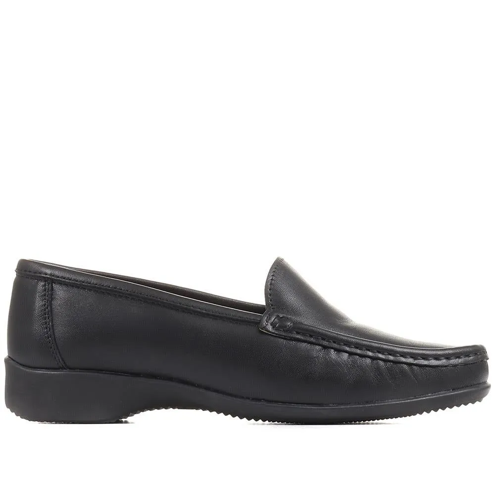 Wide-Fit Leather Loafers - CONT2400 / 309 091