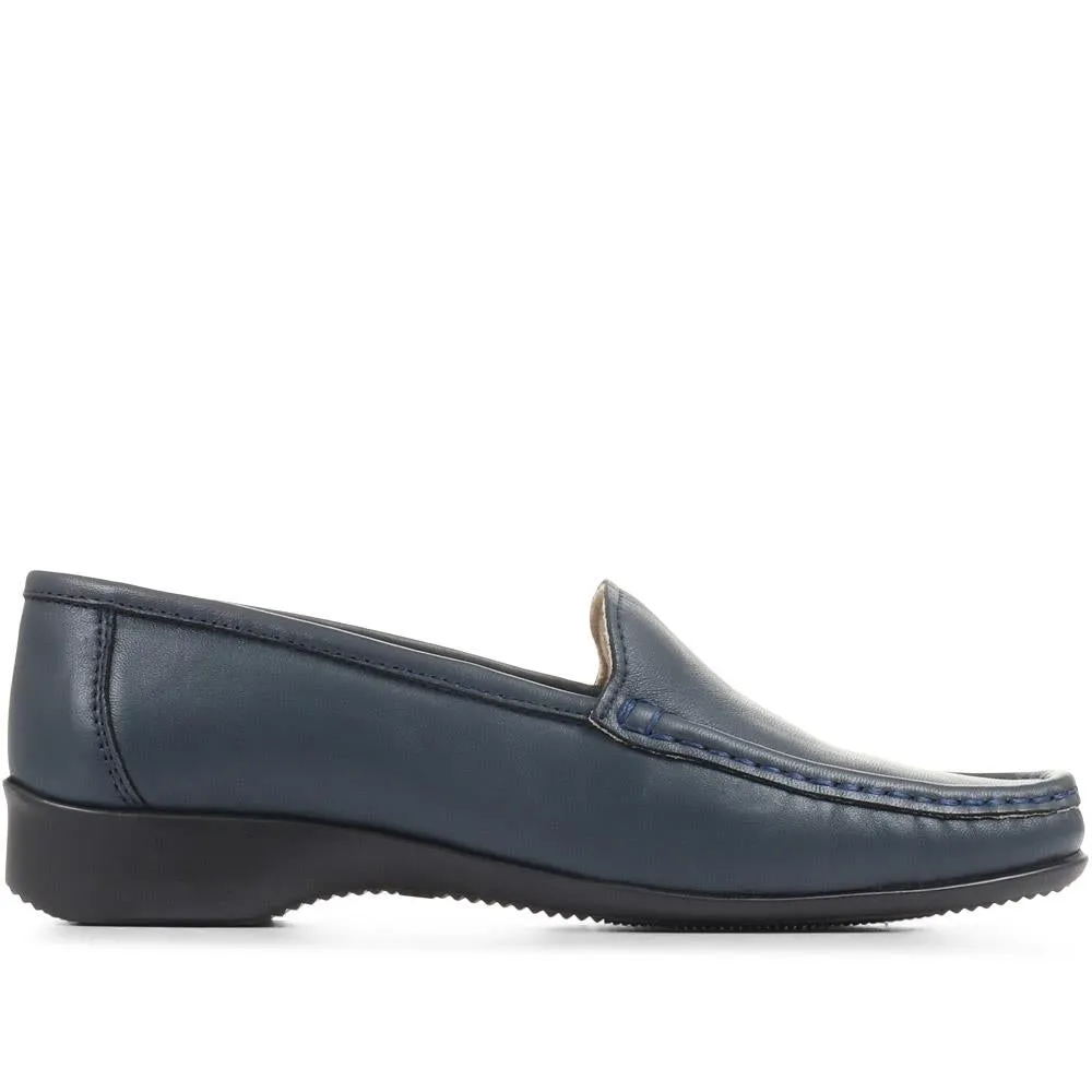 Wide-Fit Leather Loafers - CONT2400 / 309 091
