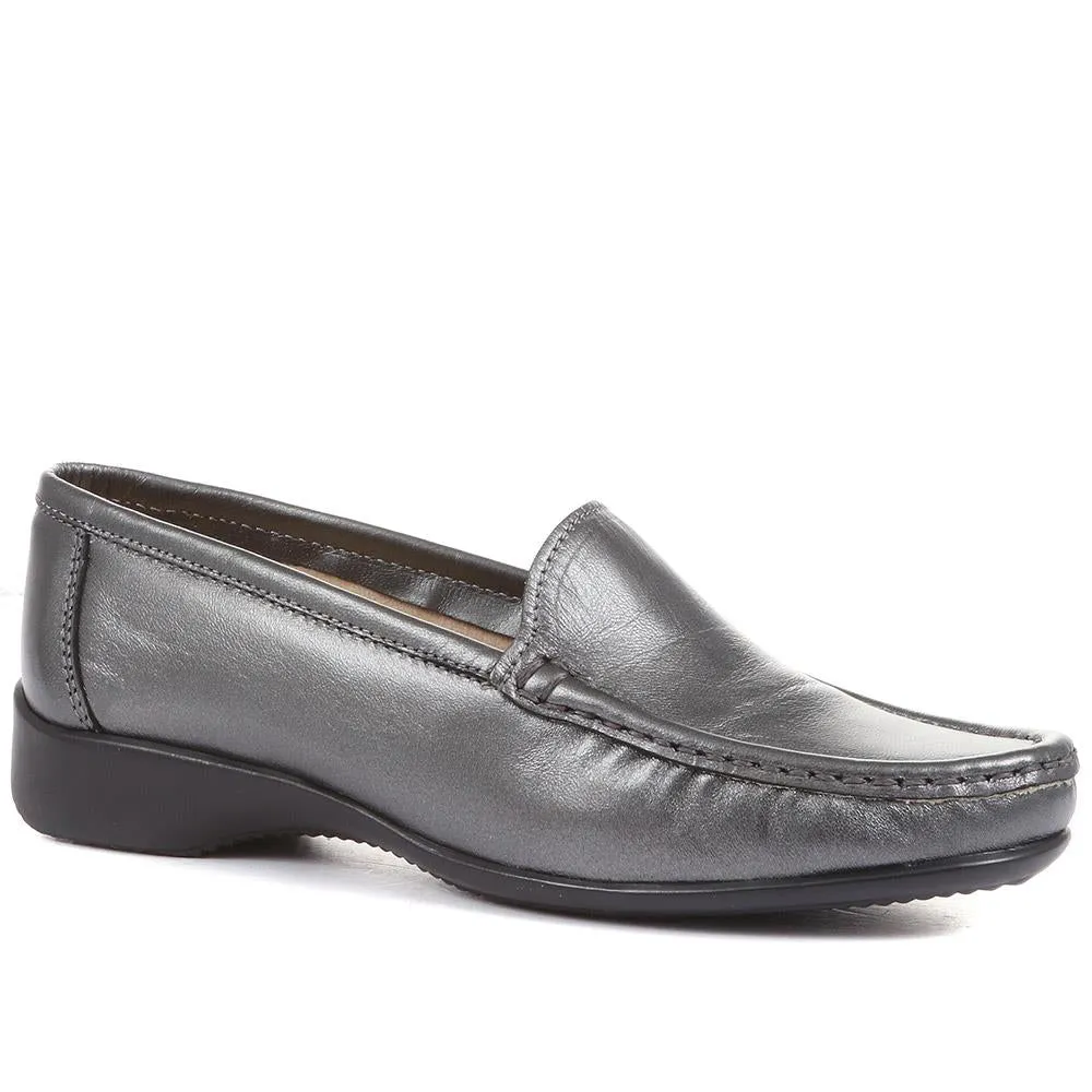Wide-Fit Leather Loafers - CONT2400 / 309 091