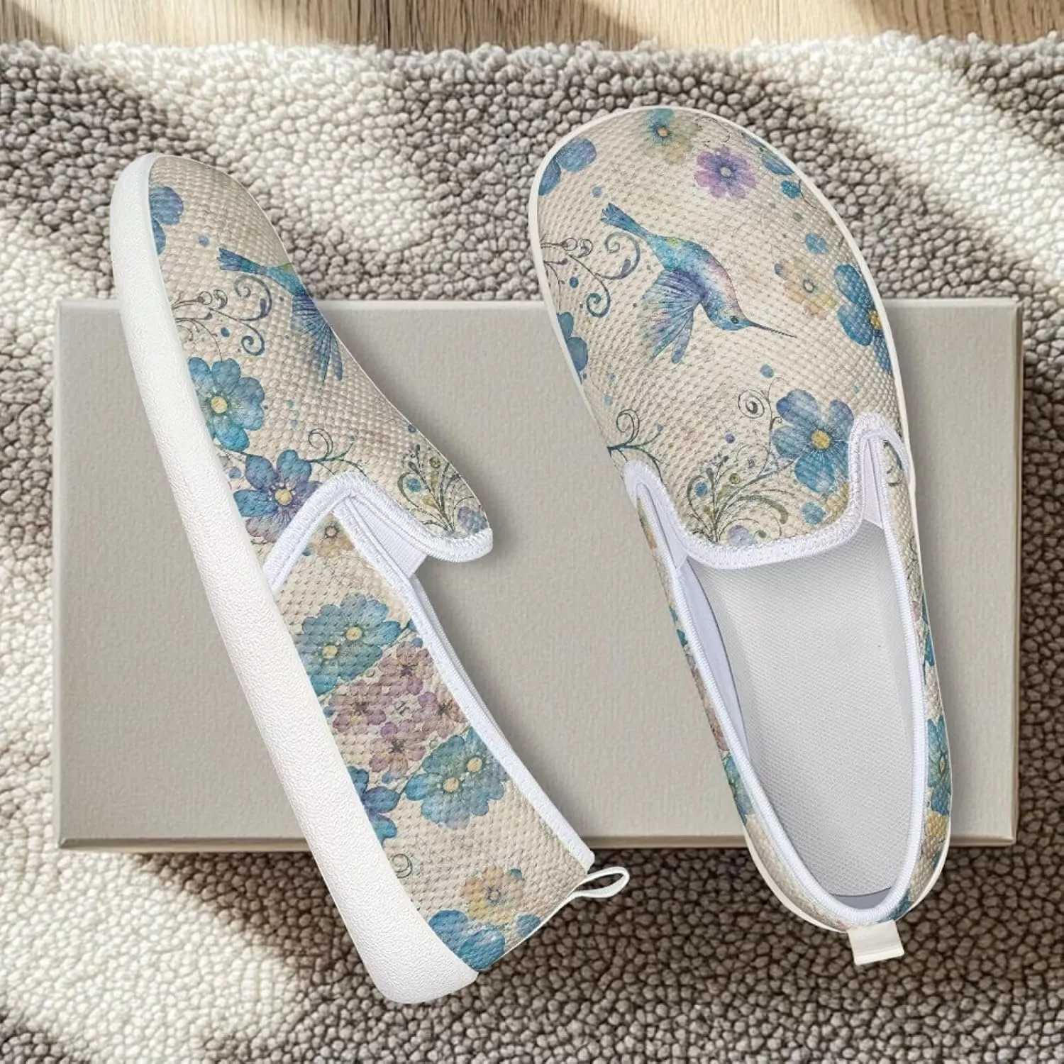 Women's Hummingbird Mesh Outdoor Flats Shoes Wedding Loafer Breathable Dress Work Business Shoes