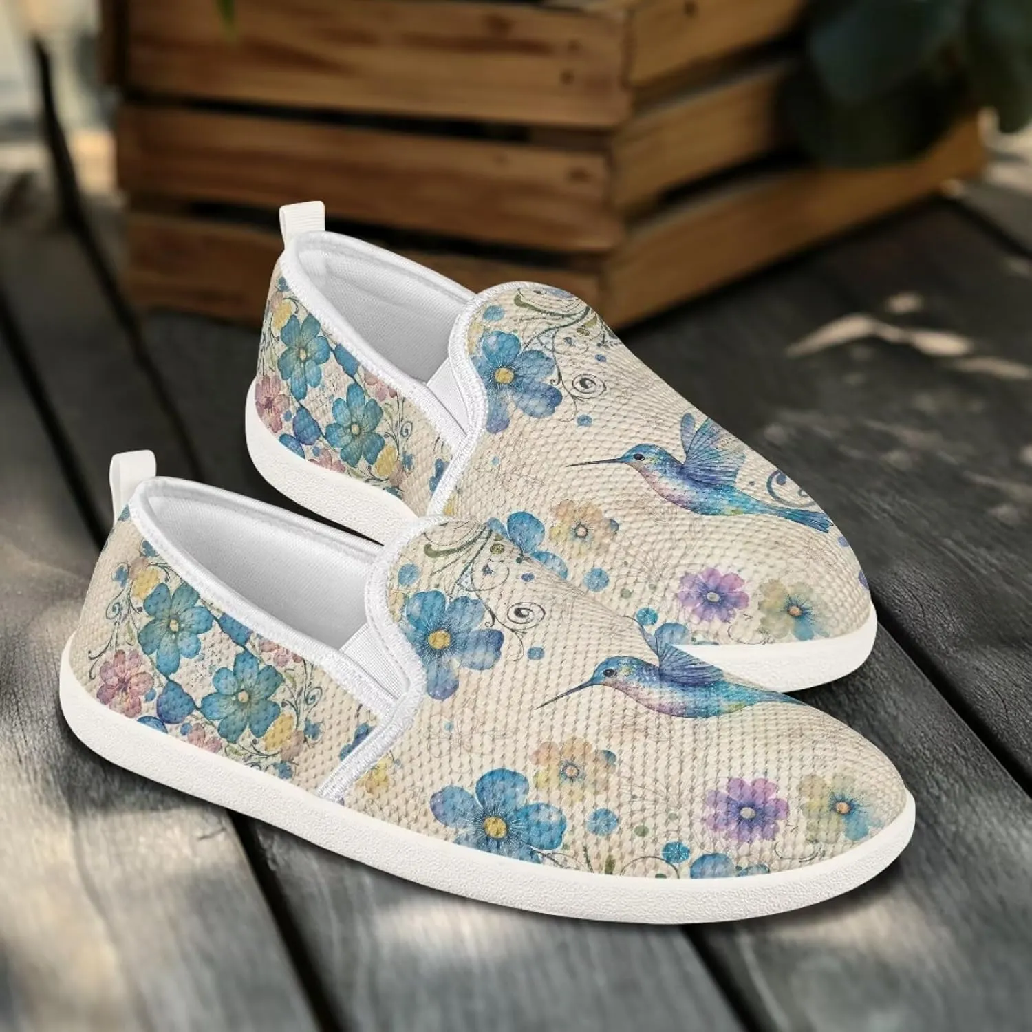 Women's Hummingbird Mesh Outdoor Flats Shoes Wedding Loafer Breathable Dress Work Business Shoes