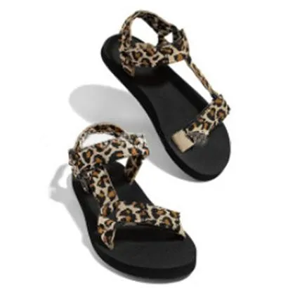Women's open toe arch support strap adjustable velcro sandals beach water shoes