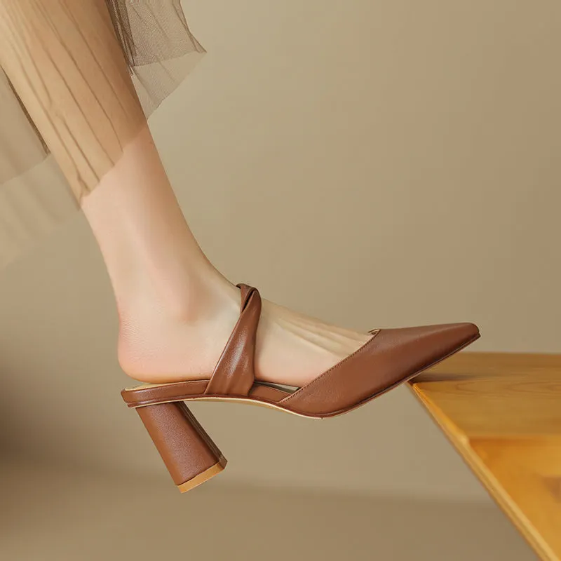 Zissy Block Heel Mules