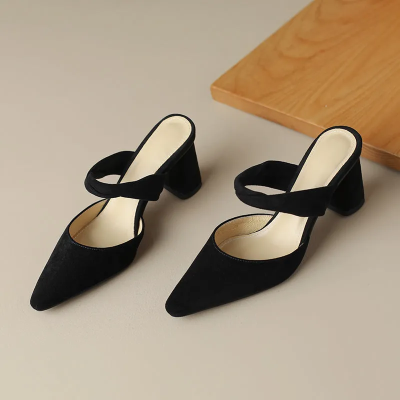 Zissy Block Heel Mules