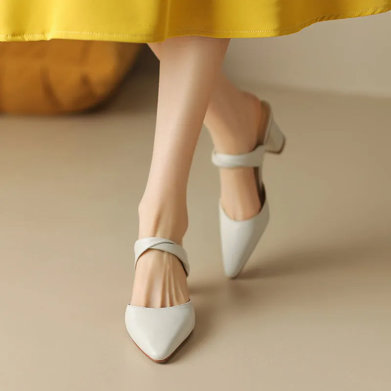 Zissy Block Heel Mules