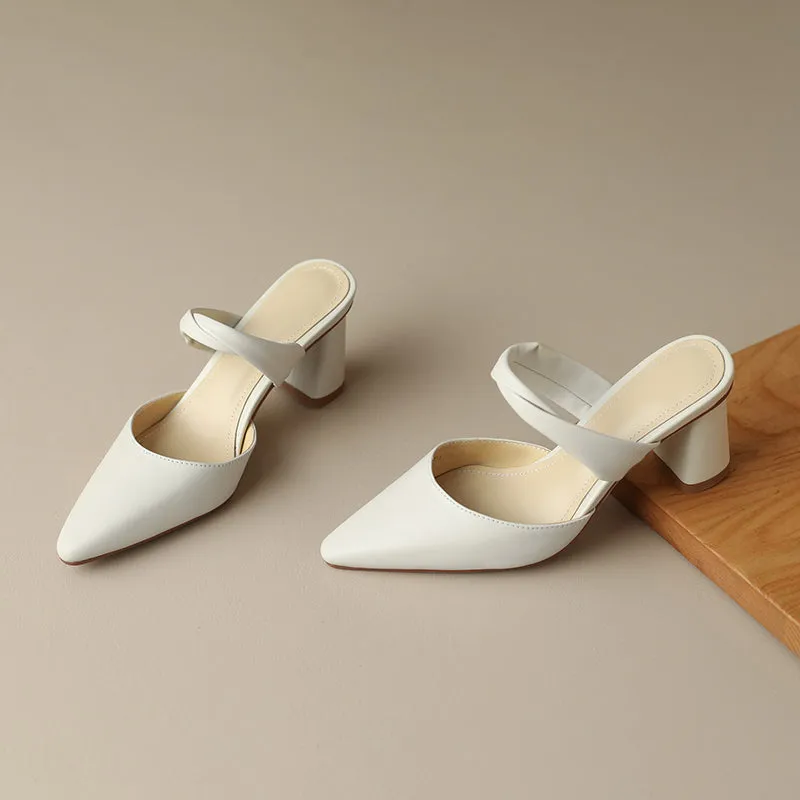 Zissy Block Heel Mules