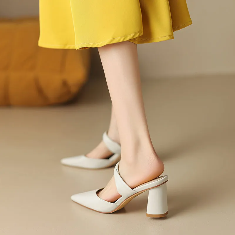 Zissy Block Heel Mules